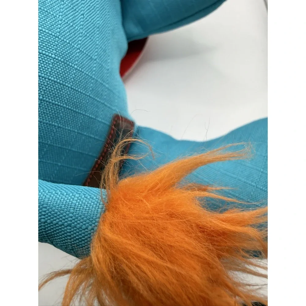 KONG Cozie Ultra Lucky Lion Dog Toy Large Ultra-Tex Squeaker Blue ZYL14
